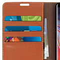 Pikkukuva 5 / 5: Folio Aitoa Nahkaa Galaxy Note 9 Kotelo Korttipidike Videoteline Punainen GS Light Brown