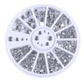 Strass 4 storlekar - Silver Klar Silver