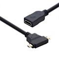 Miniatyrbild 4 av 5: Högkvalitativ Klar Hdmis till Mini Micros Hdmis Adapter Guldpläterade Kontakter 2pc