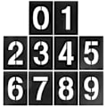 Miniatyrbild 1 av 4: 1 Set Sifferstencil 0-9 Adressnummerstencil Numrermallar För Målning På Trä GS