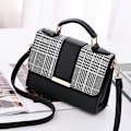 Miniatyrbild 1 av 5: Fashion Damväska Läder Mode Handväska PU Axelväska Liten Flik Crossbody Väska Dam Crossbody Väska Specialpris, svart GS