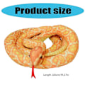 Miniatyrbild 3 av 5: Realistisk Orm Plyschleksak 100cm Långt Gosedjur Orm För Barn och Klassrumsbruk Cross spotted python
