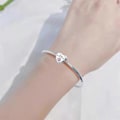Miniatyrbillede 4 af 4: Rosa Hjerte Elsker Dig For Evigt Charm - Kompatibel med Pandora Charm Armbånd LGL
