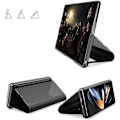 Miniatyrbild 4 av 5: Fodral till Samsung Galaxy Z Fold 6, Lyxig Spegel Klar Glitter Läder Flip Fodral med Ställ för Samsung Galaxy Z Fold 6 Blå GS Blue For Galaxy Z Fold 6