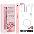 Elektrisk nagelfil - Elektrisk fil - 5-pack rosa