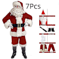 Miniatyrbild 2 av 2: Vuxen Deluxe Jultomtekostym Val Fader Jul Xmas Maskeraddräkt-mxbc