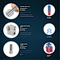 Miniatyrbillede 5 af 5: For Ender5/ender3/v2/cr10 Hotend Kit Opvarmningsblok Bi-metal Hals 500 Kobberbelagt Til Vulkan Nozle 3d Printerdel,a