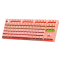 Miniatyrbillede 3 af 3: Pink K300 mekanisk tastatur kablet blå-rød akse gaming desktop 87-tasters computer lysende tastatur