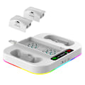 Miniatyrbillede 1 af 5: Xbox Series S konsol multifunktionel farverig kølebase XSS håndtag dobbelt opladningsbase med håndtag batteri