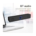 Miniatyrbild 2 av 5: USB-driven Soundbar Bluetooth 5.0 Högtalare 4D Surround Stereo Bas Subwoofer Ljudlimpa för Laptop P