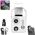 Pikkukuva 1 / 5: Nanozoom 200x Suurennoszoom, Nanozoom Korkean Teknologian Kiinnitettävä Linsi, Nano Zoom 200x iPhonelle, Nanozoom Puhelimen Linsi