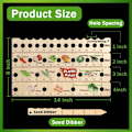 Miniatyrbilde 4 av 4: 1-pakke Hage Tre Multi-Bruk Planting Linjal Plante Multi-Bruk Frøplante Såing Guide Planting Linjal