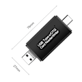 Miniatyrbillede 4 af 5: Kortlæser bærbar USB 3 i 1 hukommelseskortadapter