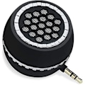 Miniatyrbillede 1 af 5: Zk-bærbar højttaler, mini telefonhøjttaler med 3,5 mm aux-lydstik (sort)