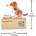 Miniatyrbild 3 av 4: Robotic Coin Munching Toy Money Box Little Dog Puggy Bank-mxbc