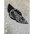 Miniatyrbillede 2 af 2: 2x Mini R50 R56 R57 R58 R59 Gloss Black Metal Bonnet/boot Badges