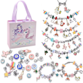 Miniatyrbild 2 av 4: 99 stycken tecknade sjöjungfruenhörning Ocean Series Kids DIY armband flicka handgjorda pärlor set presentask