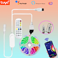Miniatyrbilde 2 av 2: Tuya LED-lysstripe sett smart hjem lysstripe 2835rgb5050 fargerik lydpickup lys wifi bluetooth lysstripe