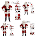 Miniatyrbild 1 av 2: Vuxen Deluxe Jultomtekostym Val Fader Jul Xmas Maskeraddräkt-mxbc