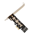 Miniatyrbillede 4 af 5: M2 Ssd Nvme Til Pcie X1 Adapterkort Pcie X1 Til M2 Udvidelseskort Harddisk Adapter M Nøglegrænseflade
