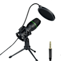 Miniatyrbild 1 av 5: Professionell USB Kondensatormikrofon Live Streaming Mikrofon för PC Laptop Videospel Podcaster