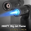 Miniatyrbillede 2 af 5: 2 stk. Torch Lighter Jet Flame Bærbar Torch Justerbar Blow Torch til Camping Grill Bagning Lodning