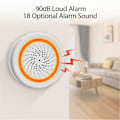Miniatyrbild 4 av 5: 1/2 st Tuya Zigbee Smart Siren Alarm Temperatur- och Luftfuktighetssensor Hem Säkerhet med Strobe-varningar Fungerar med TUYA Smart Hub