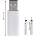 Miniatyrbilde 4 av 4: 1 Sett Fiskeflyte USB Ladbar Elektrisk Batteri CR425 Glødestav Lader