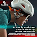 Miniatyrbild 3 av 4: För Xiaomi 5.1 Air Conduction Bluetooth Hörlurar Brusreducering Sport Vattentäta Trådlösa Hörlurar Öronkrokar Headset INMAS