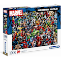 Pikkukuva 1 / 4: 39411 Clementoni-39411-Impossible Puzzle-Marvel-1000 kappaletta, monivärinen