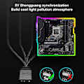 Miniatyrbilde 4 av 5: Coolmoon Argb Splitter 5v 3 Pin 1 Til 4 Universal 33.5cm Hovedkort Argb Skjøtekabel Med Beskyttelseshette For Stasjonær Kaesi
