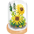 Miniatyrbild 5 av 5: Slumpmässig 1 liten partikelbyggsten odödlig blomma leksak pedagogiskt pussel plugin plast prydnader med d