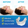 Miniatyrbild 3 av 5: 2 st Anti Snarkning Bruxism Munskydd Dental Ortodontiska Tandställning Tandskydd Sovande Bruxismo Snarkningsskydd