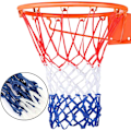 Miniatyrbild 1 av 5: Basketbollnät för tung användning, väderbeständigt, passar standard inomhus- eller utomhus, 12 ringar