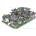 Miniatyrbillede 1 af 3: 1 stk. 3008PCS tre-i-én Suzhou Have Assemblering Byggeklodser 3D-puslespil