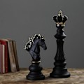 Miniatyrbilde 3 av 3: Nordisk Harpiks Sjakkbrikke Skulptur Ornamenter Statue Hjem Kunst Dekorasjon