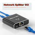 Miniatyrbilde 1 av 5: Gigabit-nettverk med 1/2 Ethernet-porter, RJ45 Ethernet-kabel, bredbåndsnettverksruting, 1/2 splitter-adapter