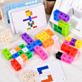 Miniatyrbild 4 av 4: 1 st Kindergarten Intelligence Rubiks kub Små block montering byggstenar plast plugin barn