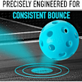 Miniatyrbilde 3 av 5: 12 stk. Pickleball Nettpose 26 Hull Hullball PE Materiale Høy Elastisitet Wiffle Ball