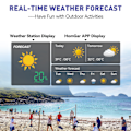 Miniatyrbild 4 av 6: BALDR ny Wi-Fi smart färgskärm väderstation gateway APP realtids väderprognos