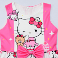 Pikkukuva 2 / 5: Lasten Prinsessamekko KtHello Kitty Tyttöjen Pinkki Painettu Prinsessamekko Juhlapuku 130cm