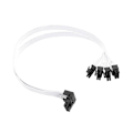 Miniatyrbillede 1 af 5: 4XCPU 8-Pin til 16-Pin Han Grafik Video Kort Forlængerkabel PCI-E 5.0 12VHPWR RTX4090 Albue Adapter