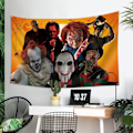 Pikkukuva 3 / 5: Halloween-kauhufilmi -1 taustakangas roikkuva kangas painettu banneri seinävaate