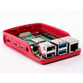 Pikkukuva 4 / 4: Raspberry Pi 4B Kotelo Klassinen Punainen ja Valkoinen
