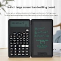 Miniatyrbillede 3 af 5: Lommeregner med Skriveplade 12 Cifre LCD Display Funktionslommeregner Bærbar Lommeregner til Kontor