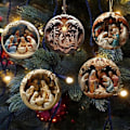 Miniatyrbild 5 av 5: 6 st Julkrubba Ornament, Akryl Julkrubba Julgransprydnad, Hängande Ornament Julkrubba Hänge