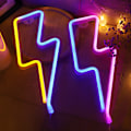 Miniatyrbild 2 av 2: 1-pack, Ny LED Neon Blixtformad Ljus Rum Atmosfärsljus Dekorativt Ljus