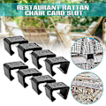Miniatyrbilde 2 av 4: Rattan møbelklips Multipurpose Wicker Sofa Connector Festelement Holdbar Utendørs Rattan Stol Klemme-mxbc