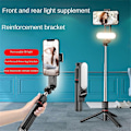 Pikkukuva 2 / 5: Langaton Selfie-tikku Tripod-jalusta valolla Bluetooth-kaukosäätimellä Laajennettava Tripod iPhone- ja Mobiilipuhelimille Tiktok Live-lähetykseen