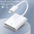 Miniatyrbild 4 av 4: Apple Lightning till SD-kort Kamera Reader Adapter för iPhone iPad Kamera Trail Viltkamera Kortläsare för iPhone Mini, Ingen APP Behövs-Plug and Pl